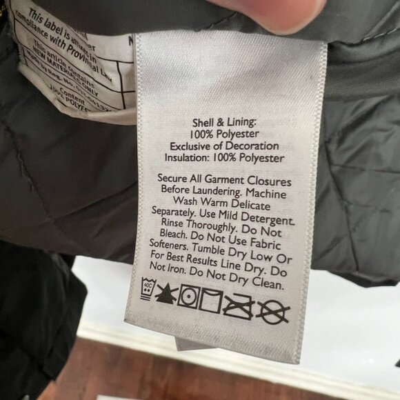 Eddie Bauer Trench Coat Black Insulated Hooded Raincoat StormRepel Womens Medium - Picture 7 of 7